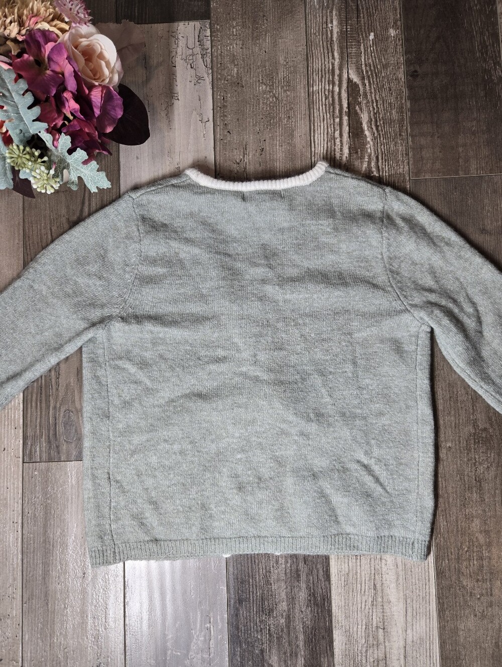 NWT Sincerely Jules Gray Knit Tie-Front Cardigan Top – Extra Small - Picture 7 of 16